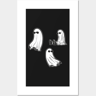Ghost sticker (With sunnies) Posters and Art